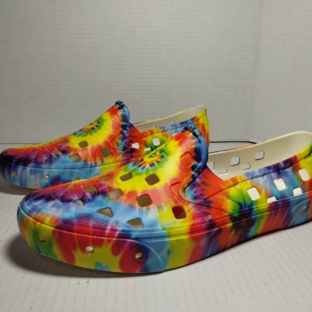 Vans Men's Slip-O  Beach Water Shoes Size 12 mens  Tie Dye VN0A5HF8TIE - Picture 4 of 6